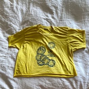 Vintage yellow Get High On Yourself Dance-a-thon T
